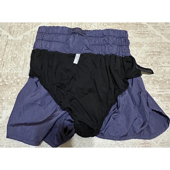 Free People Movement Shorts Womens Large Purple The Way Home High Rise Lined FP - Picture 6 of 6